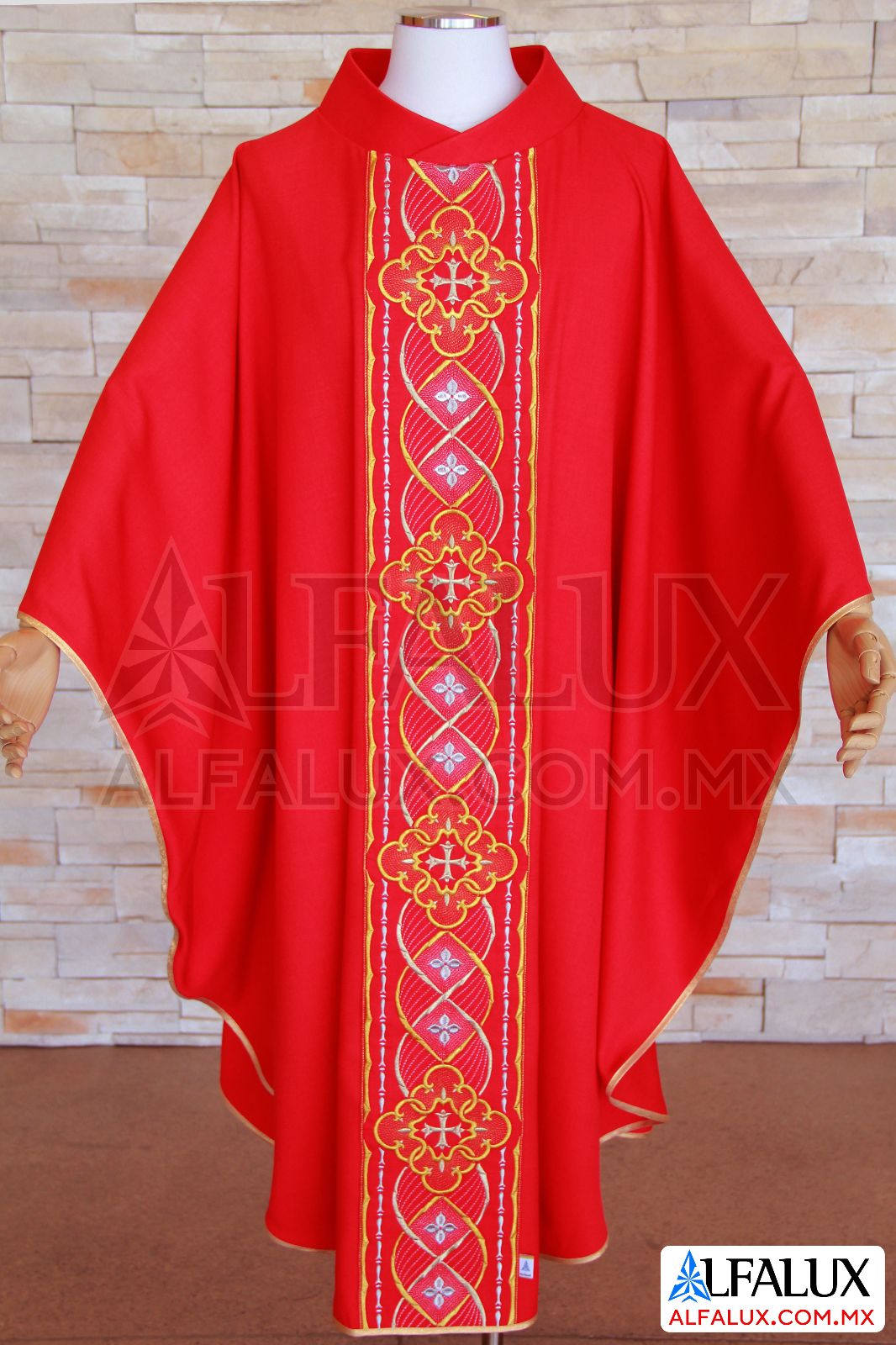 02 ROYAL  Casulla Alfalux Central Rojo 393 (1)